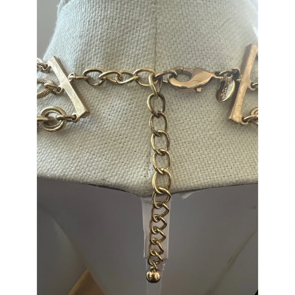 Chico's Gold and Silver Layered Necklace